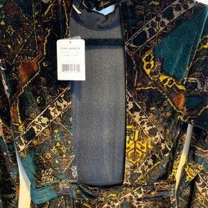 NWT Free People Longsleeve Velvet Dress